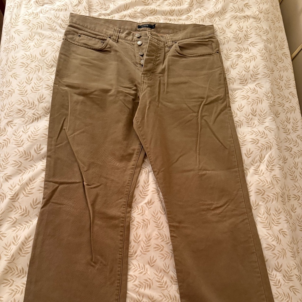British Khaki J. Crew Men’s Cotton Jeans